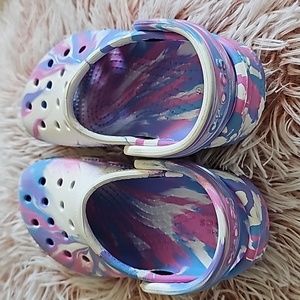 Marble Toddler Crocs